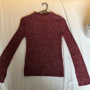 red long sleeve sweater